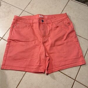 Lee Women's Vibrant Coral Jean Shorts